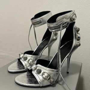 Balenciaga Silver Heels